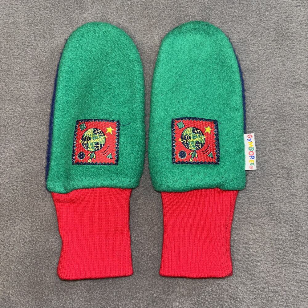 Gymboree Christmas Green Red Blue Winter Mitts Gloves